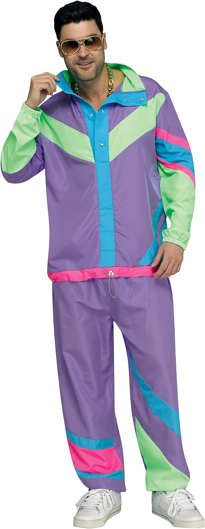 Hip 80s Tracksuit Adult Costume One Size