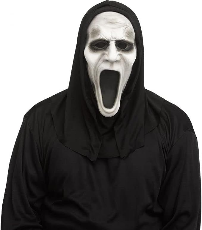 Adult Howling Ghost Costume Scream Mask Adult Howling Ghost Costume Scream Mask