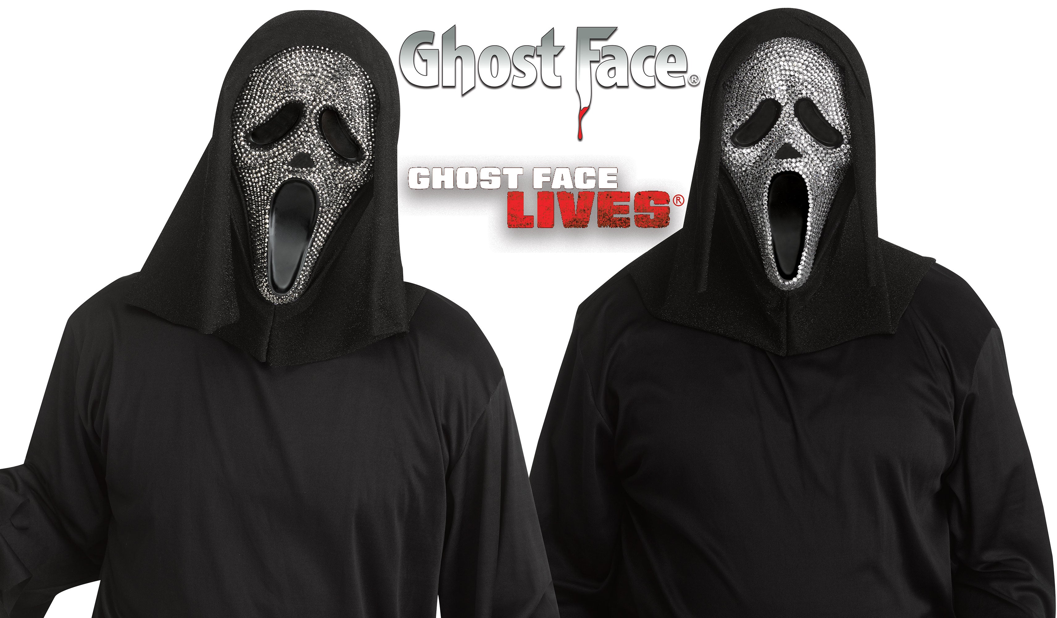 Ghost Face - Bling! - Adult Mask – Chicago Costume Company