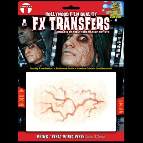 Hollywood Film Quality FX Transfers 3D Wounds- Veins