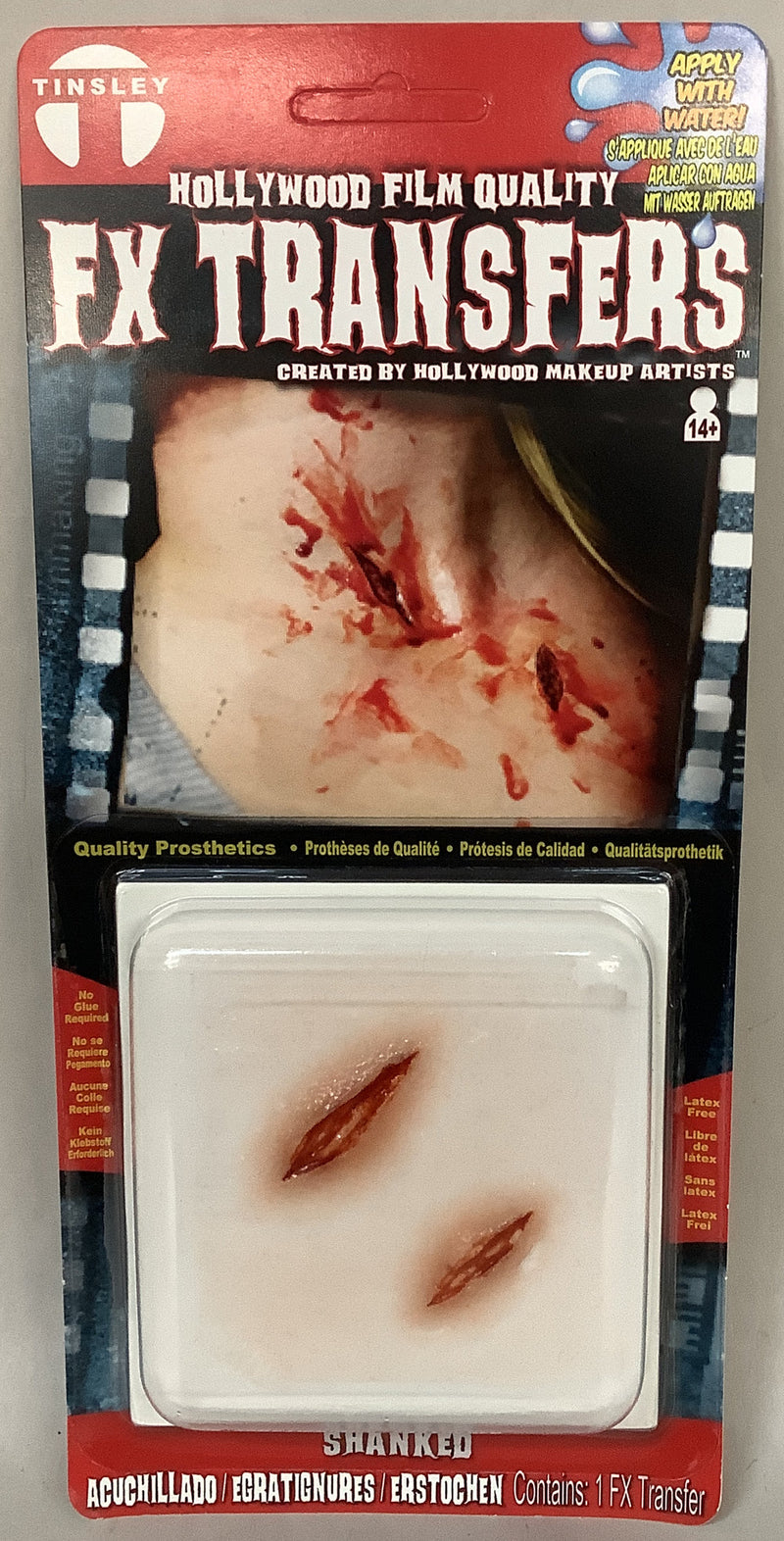 Hollywood Film Quality FX Transfers 3D Wounds- Shanked