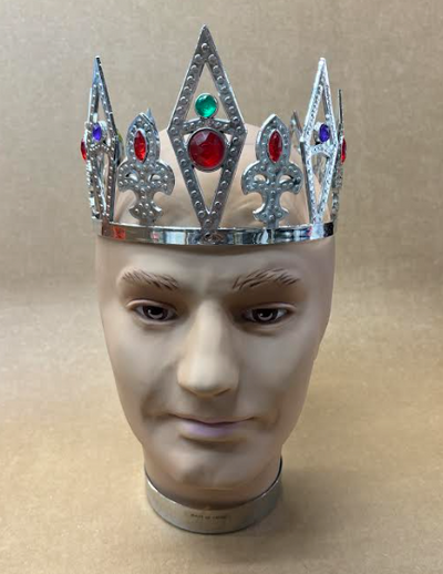 Metallic Plated Adjustable King Crown