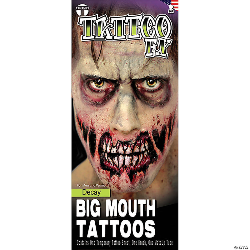 Temporary Tattoo- Decay Big Mouth Kit