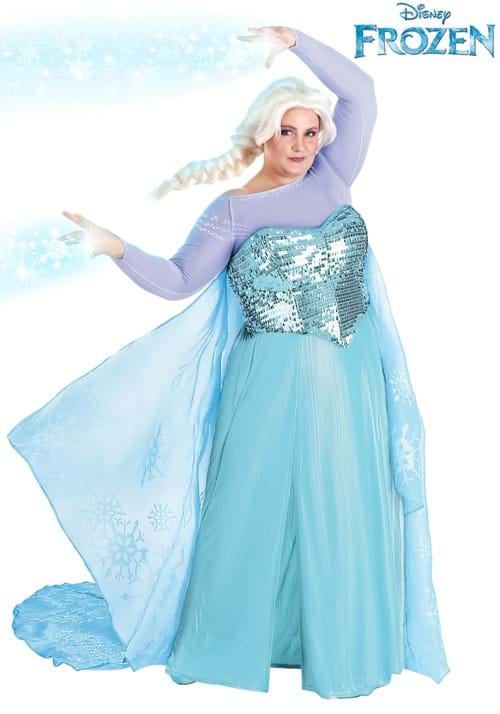 princess elsa dress up Plus Size Disney Frozen Elsa Premium Costume | Adult | Womens | 2X | Blue