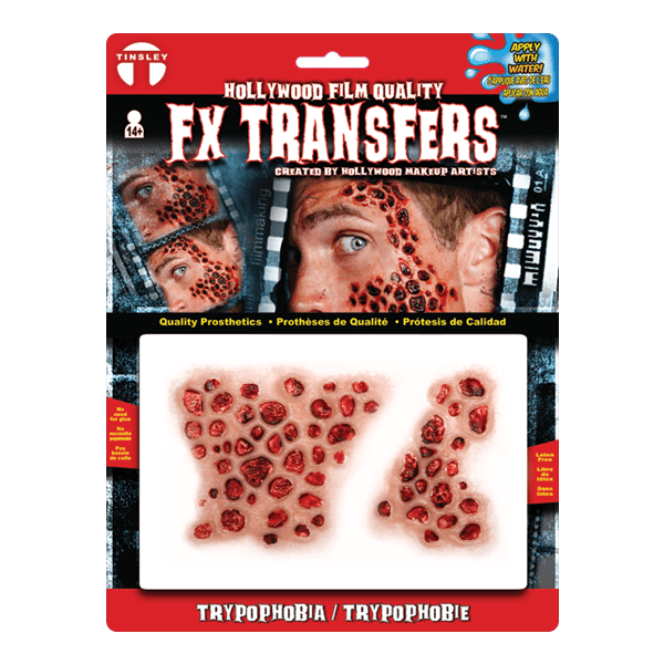 Hollywood Film Quality FX Transfers 3D Wounds- Trypophobia