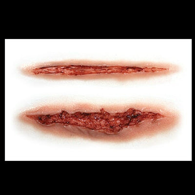 Hollywood Film Quality FX Transfers 3D Wounds- Cut Throat