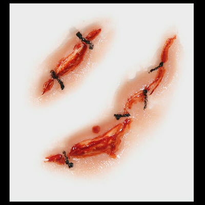 Hollywood Film Quality FX Transfers 3D Wounds- Stitches
