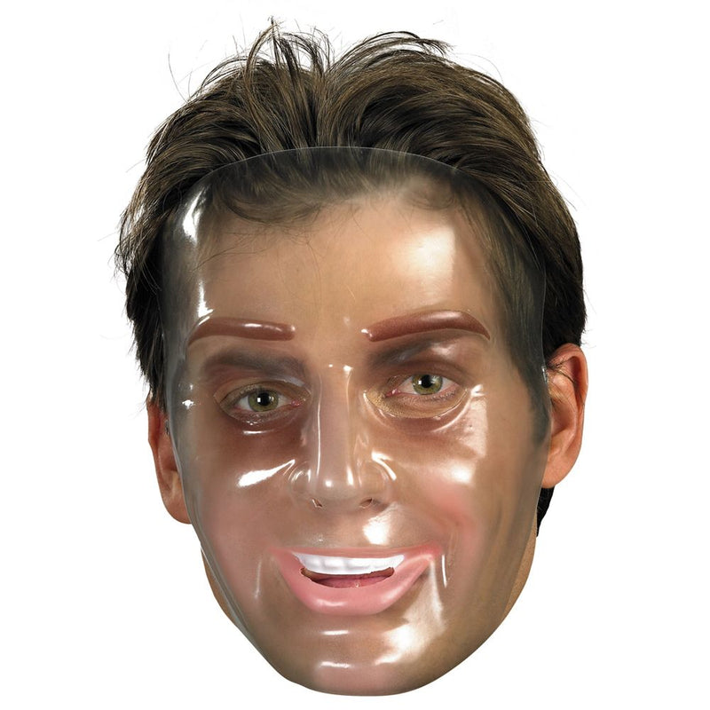 Transparent Young Man Mask - Black Eyebrows