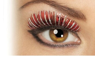 Small Red and silver Hologram Eyelashes