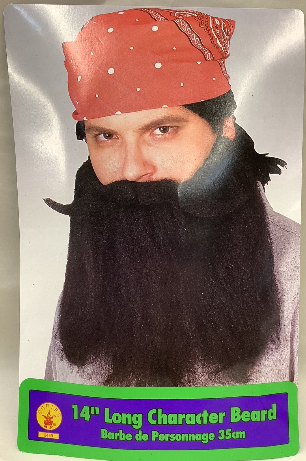 Beard and Moustache Assortment Black Costume