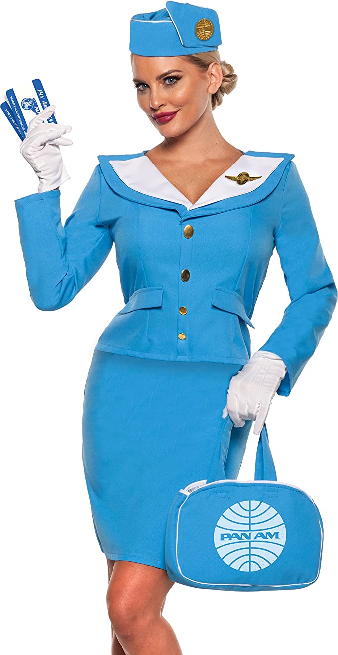 Underwraps Costumes Pan Am Stewardess Women s Accessory Kit One Size