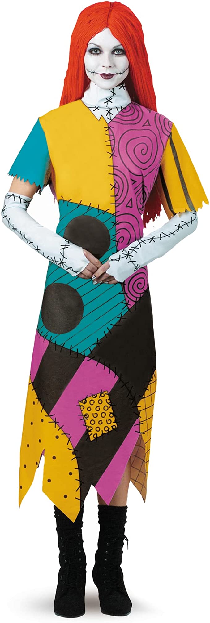 adult sally dress the nightmare before christmas Nightmare Before Christmas Sally Glam Women's Halloween Costume, Adult M