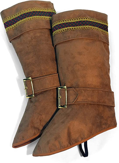 Brown santa boot tops