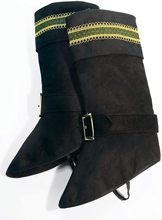 Black santa boot tops