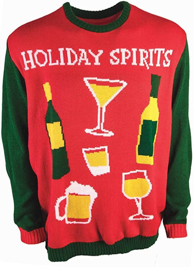 "Holiday Spirits" Ugly Christmas Sweater