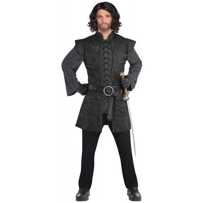 Black Warrior Tunic - Adult Costume