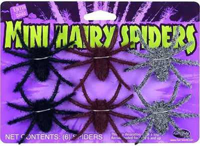 Hairy Spiders - 3 assorted colors