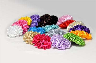 Assorted 3in Silk Ribbon Flowers