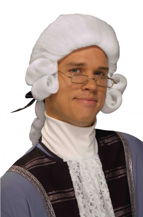 Colonial Man Adult Wig - White