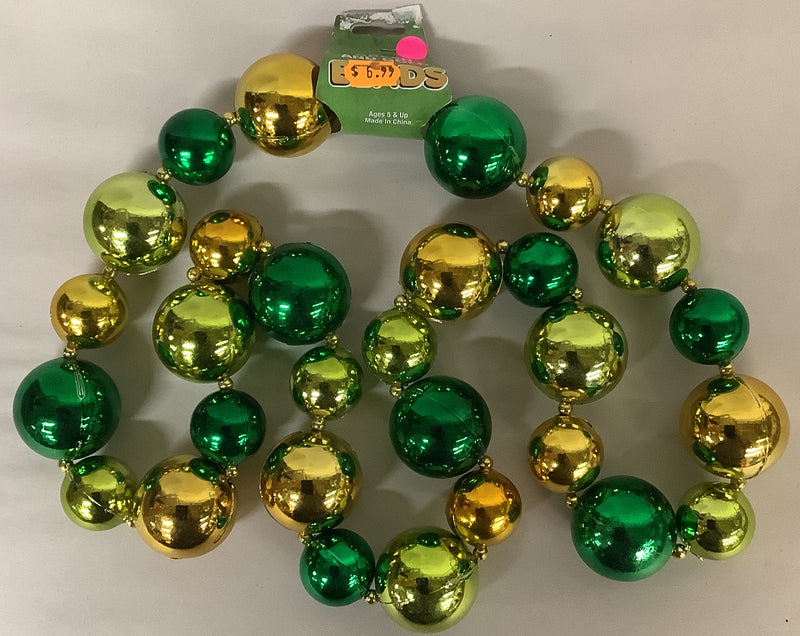 Green and Gold Saint Patricks Day Beads