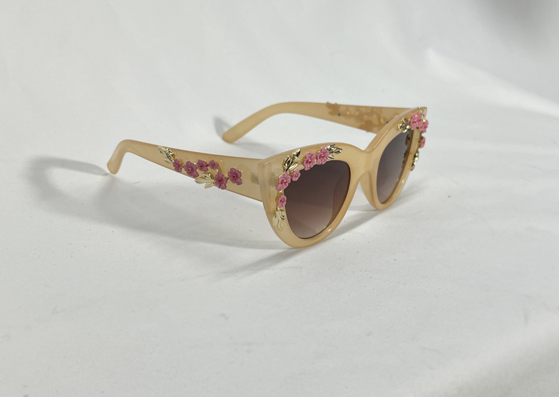Sunglasses with Floral Detail