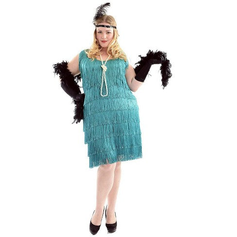 Charades Fashion Flapper Costume (Size XL) Charades Fashion Flapper Costume (Size XL)