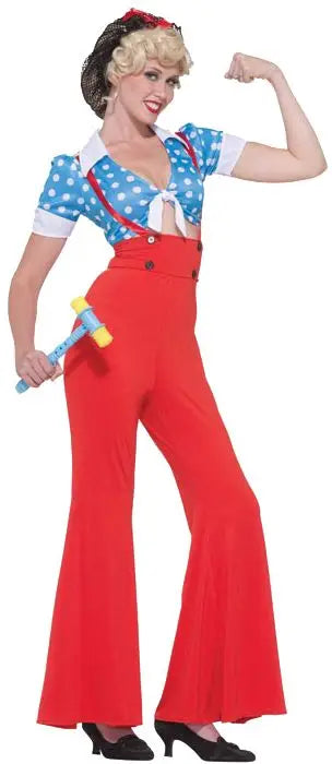 Forum Novelties Rosie the Riveter Adult Costume, Standard
