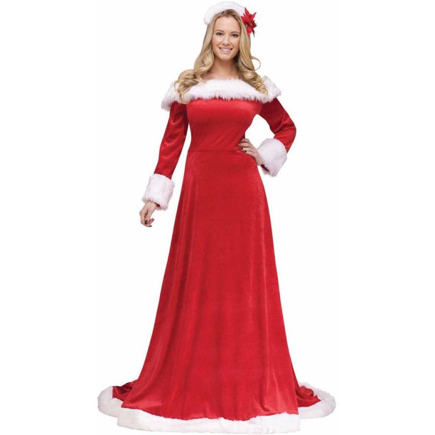 long mrs claus dress Mrs claus christmas dress