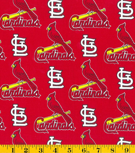 St. Louis Cardinals Print Fabric, 100% Cotton