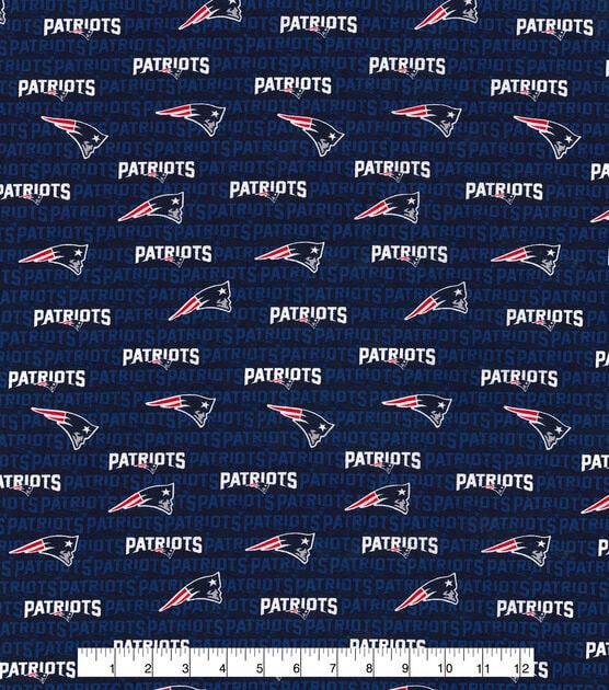 New England Patriots Print Fabric, 100% Cotton
