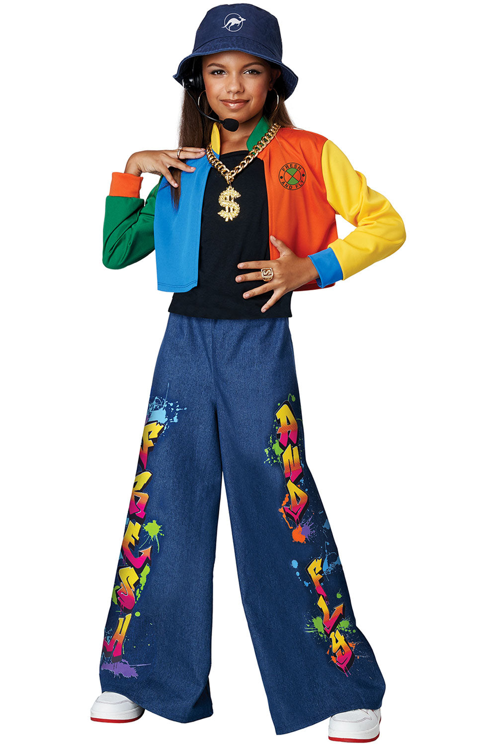 California Costumes girls 90s Hip Hop Superstar California Costumes girls 90s Hip Hop Superstar