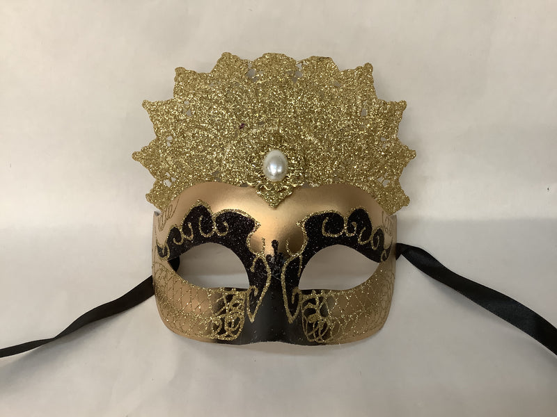 Madora Ball Eye Mask- Gold and Black