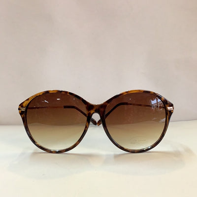 Round Sunglasses-Brown