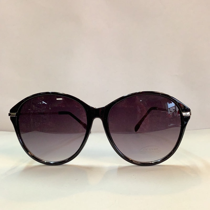 Round Sunglasses-Black Tint