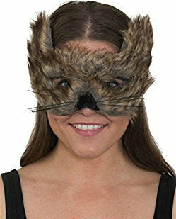 Brown Furry Wolf Mask