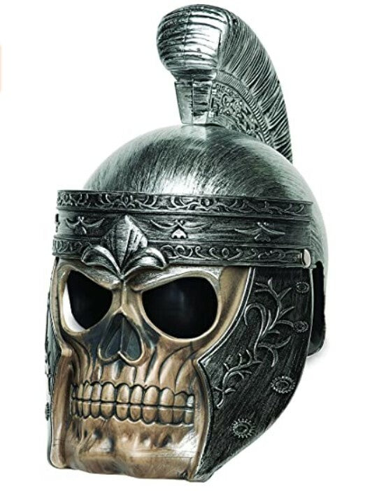 gladiator face shield mask for 3 4 open motorcycle helmet Underwraps Skull Gladiator Helmet