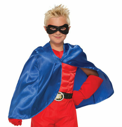 blue superhero cape