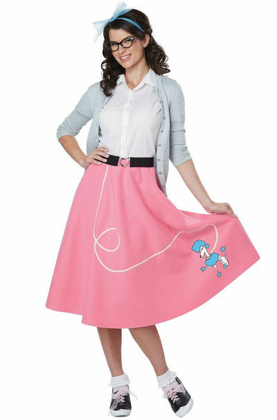 50's Adult Pink Poodle Skirt