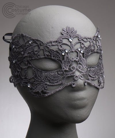 Viola Fabric Eye Mask-Silver