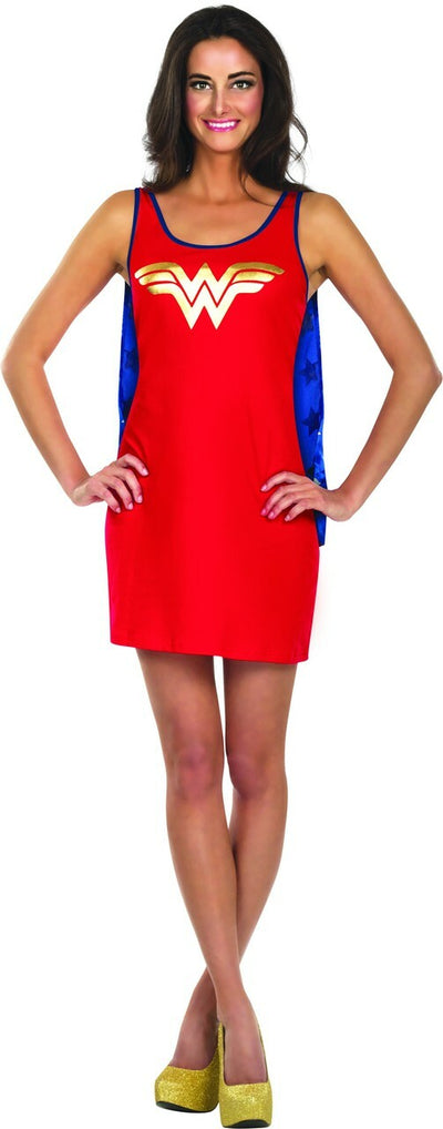 wonder woman tank dress with removable cape