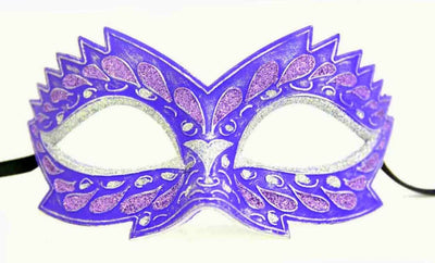 Dream Princess purple silver pink glitter masquerade mask