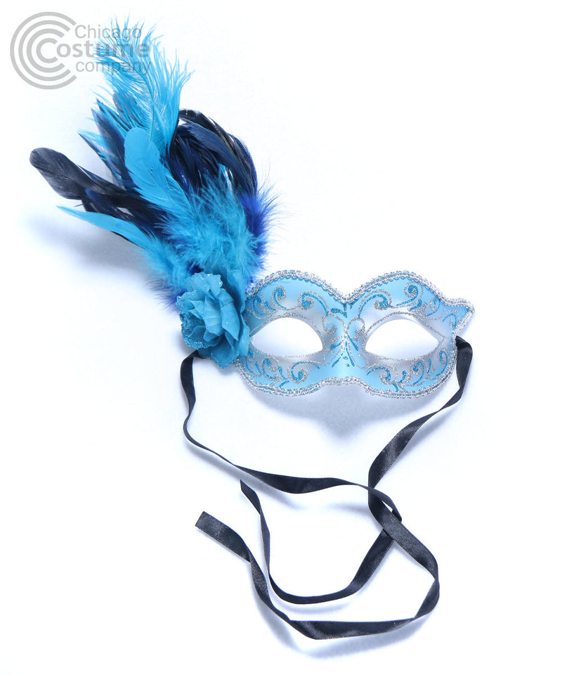 Marilyn Blue Gold Masquerade Eye Mask