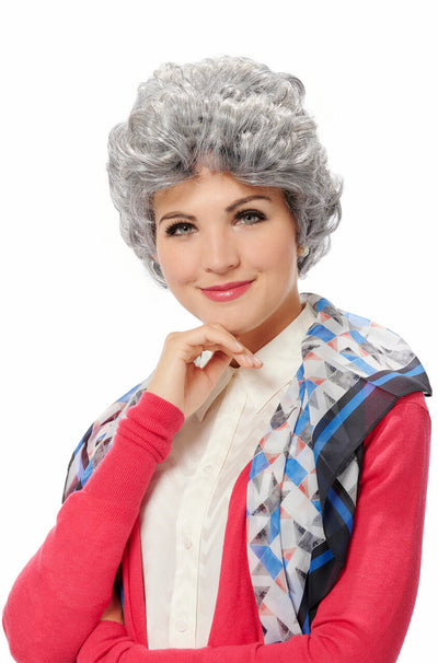Golden Girls Grey Sassy Senior Wig by Costume Culture