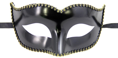 Plastic Masquerade Eye Mask-Trim