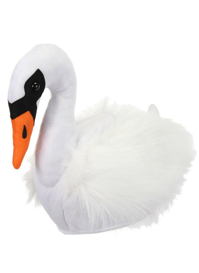 plush swan hat