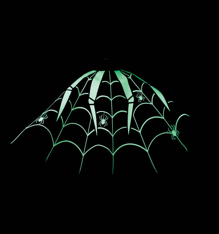 Glow in the Dark Spider Poncho Toddler Costume
