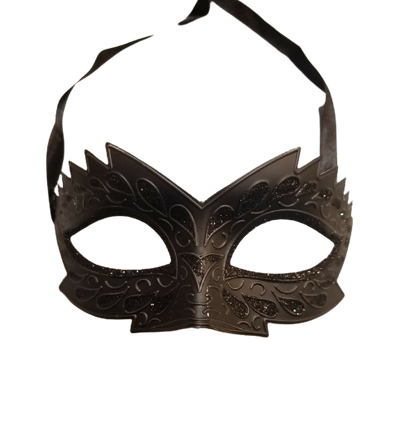 Night Rider Mask Black Glitter