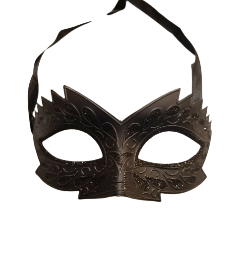 Night Rider Mask Black Glitter