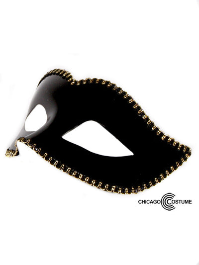 Plastic Masquerade Eye Mask-Trim