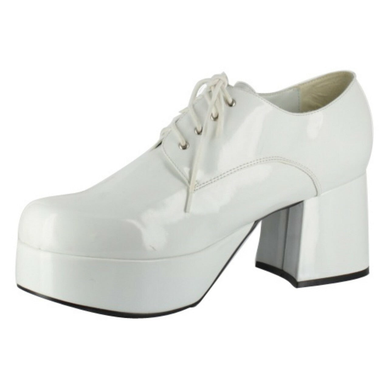 Mens Platform Pimp Shoes - White | Chicago Costume Company